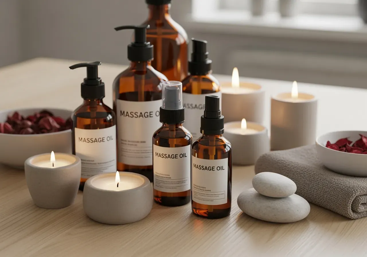 Värmande massageoljor för förspel hemma