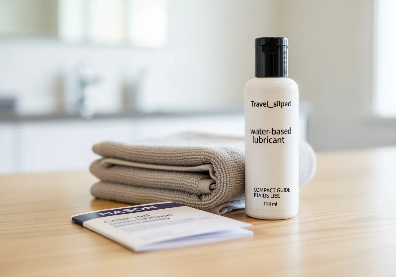 Resevänligt vattenbaserat glidmedel guide