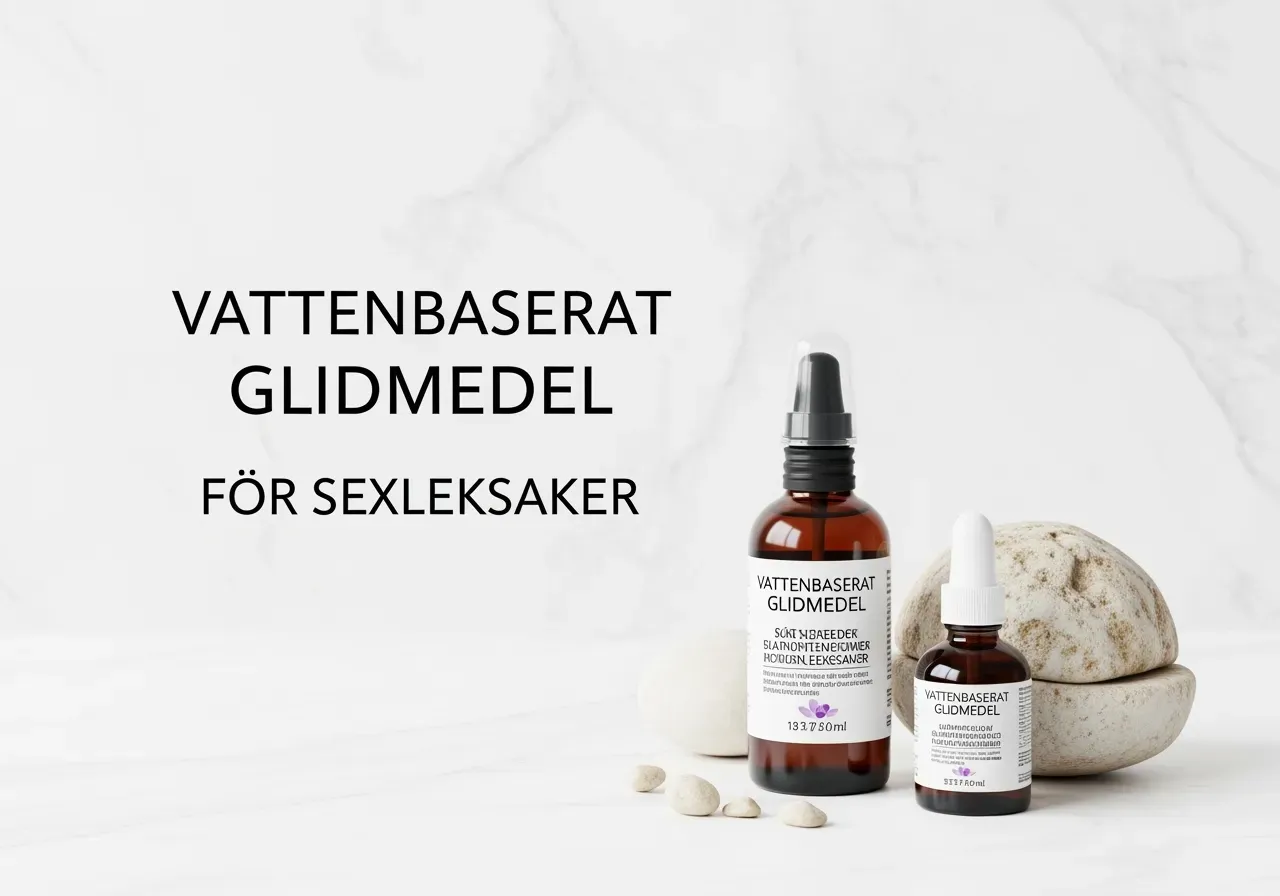 Vattenbaserat glidmedel för sexleksaker