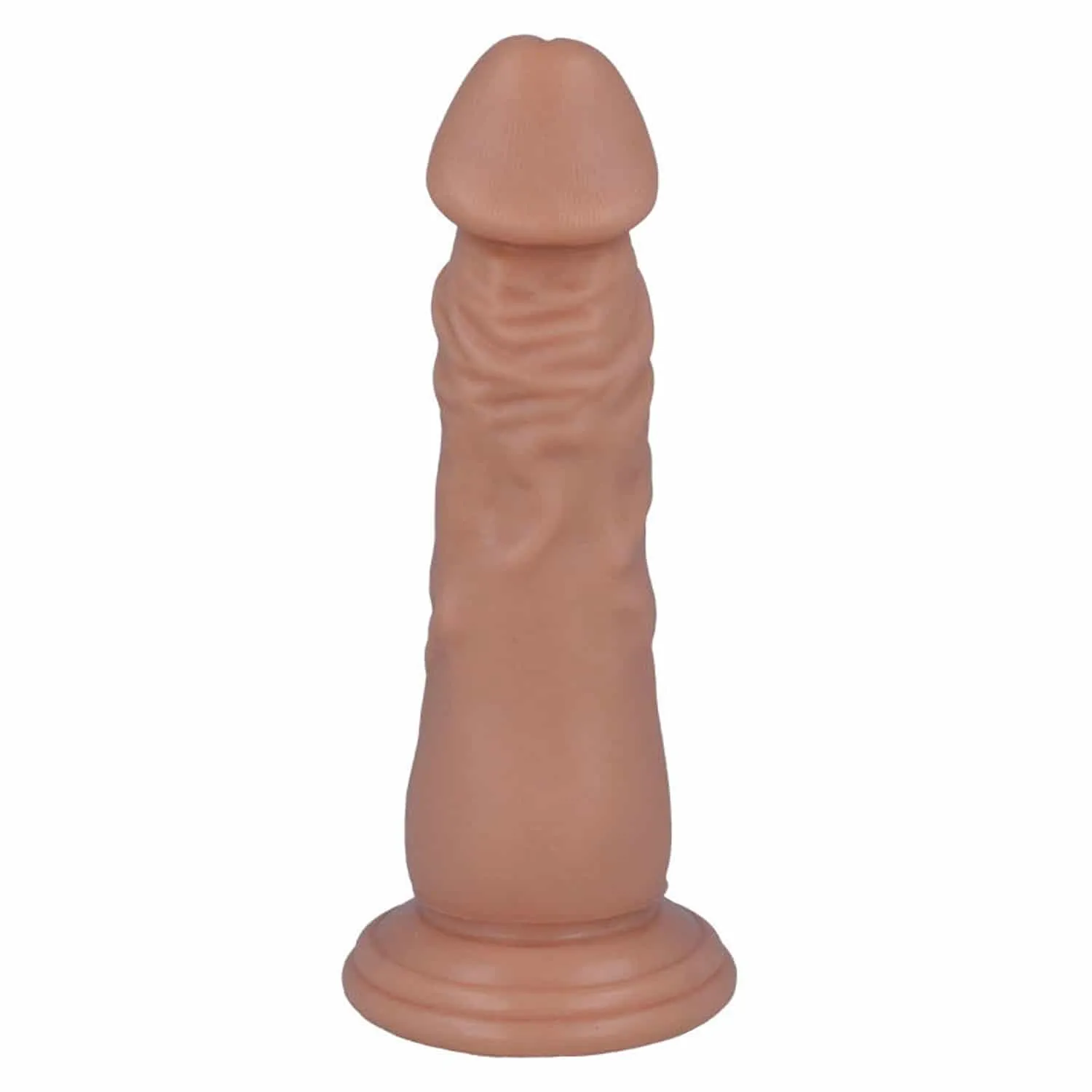 #6 Realistisk Dildo med Sugkopp 16,6 x 4,4 cm - Beige