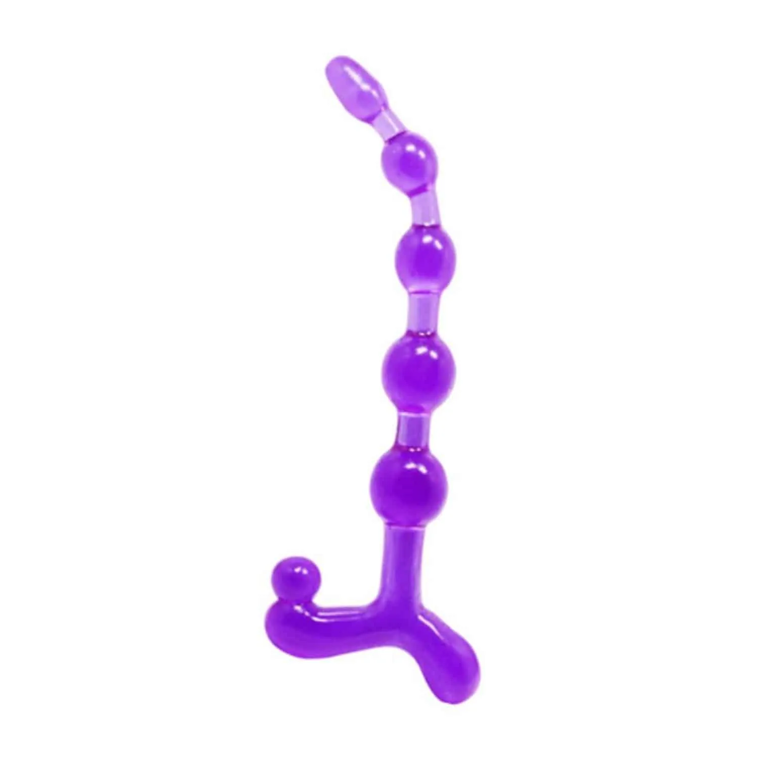 Bendy twist Analkulor, beads - Lila