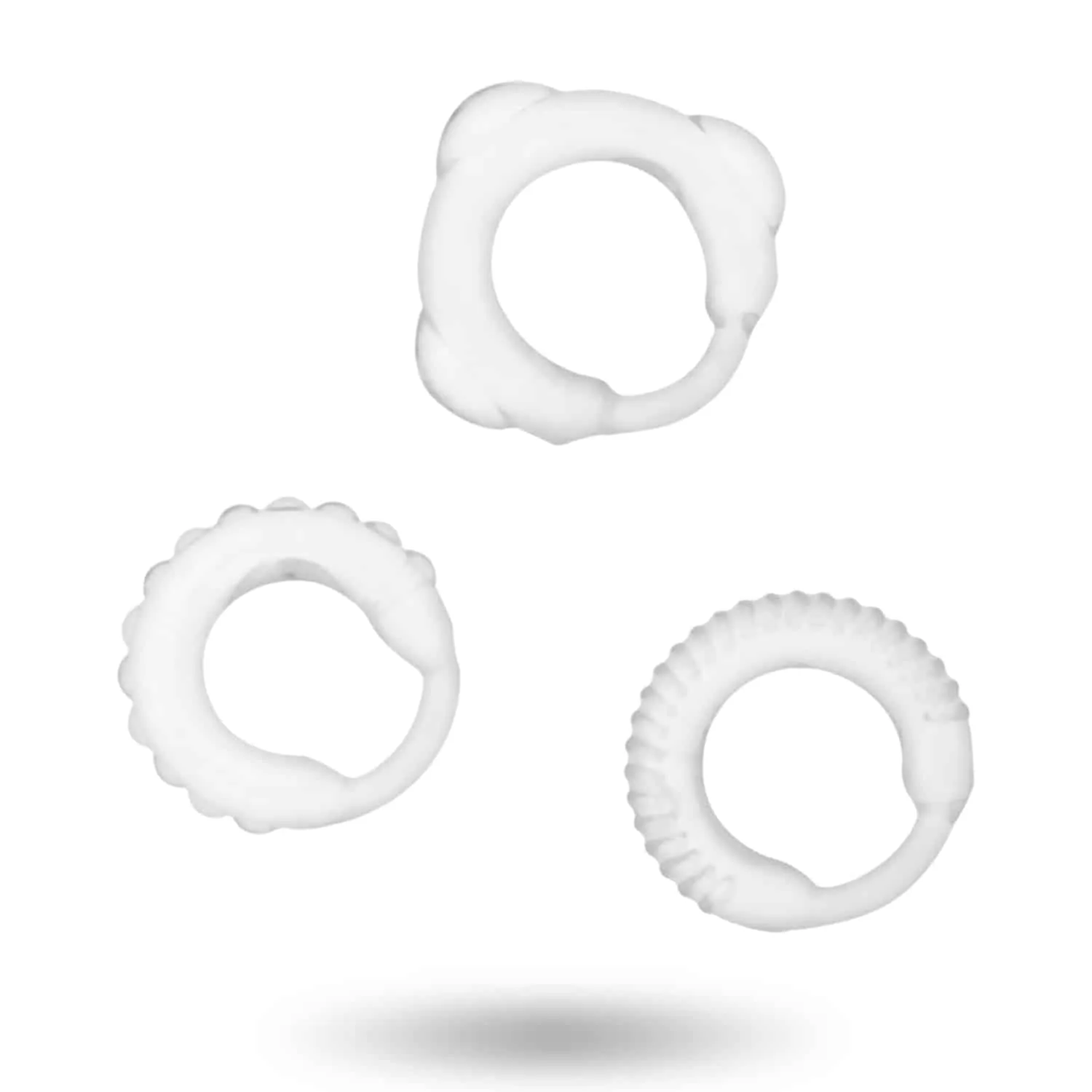 C-Ring Set - Ergonomiska Penisringar - Transparent