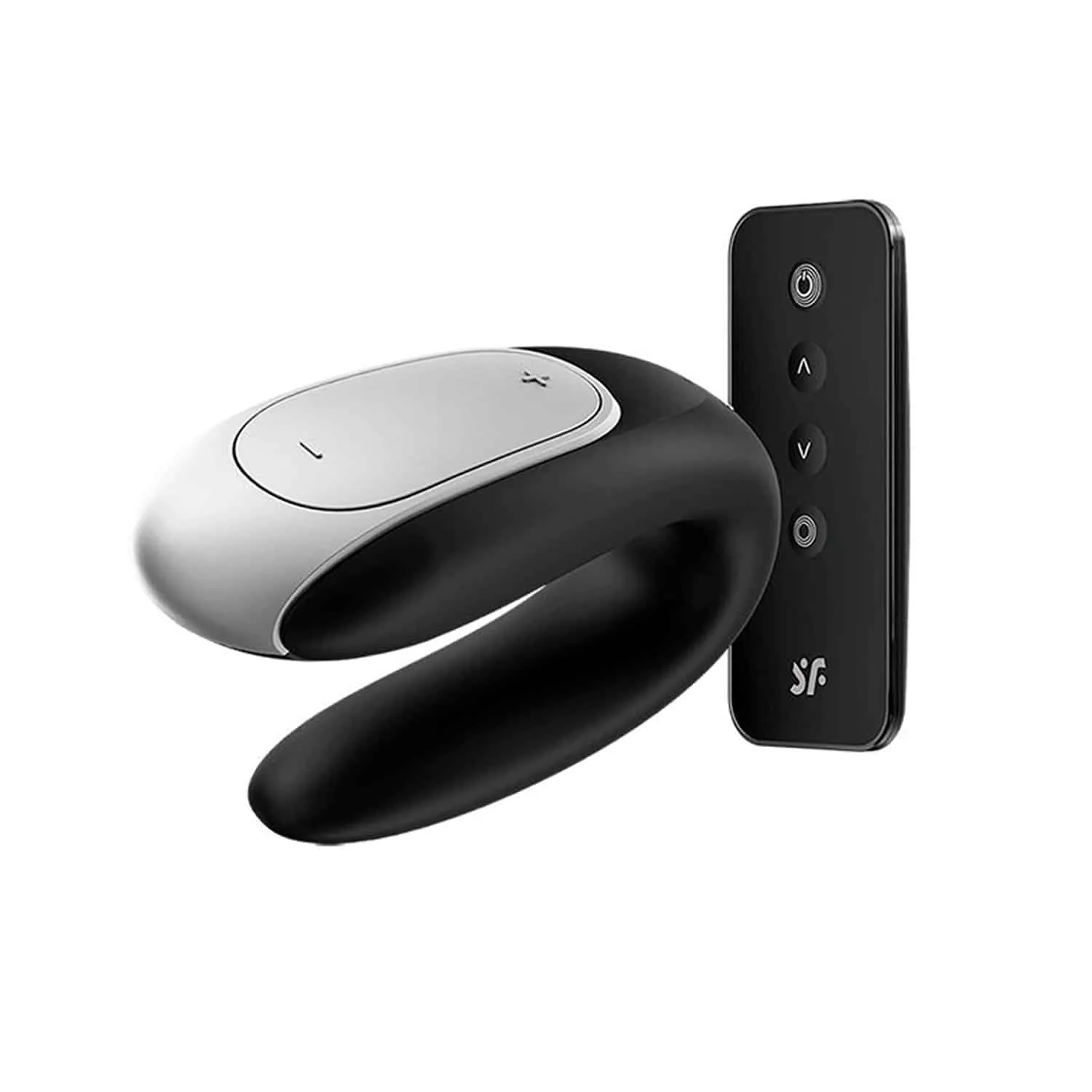 Double Love Luxury Partner Vibrator med fjärrkontroll - Svart