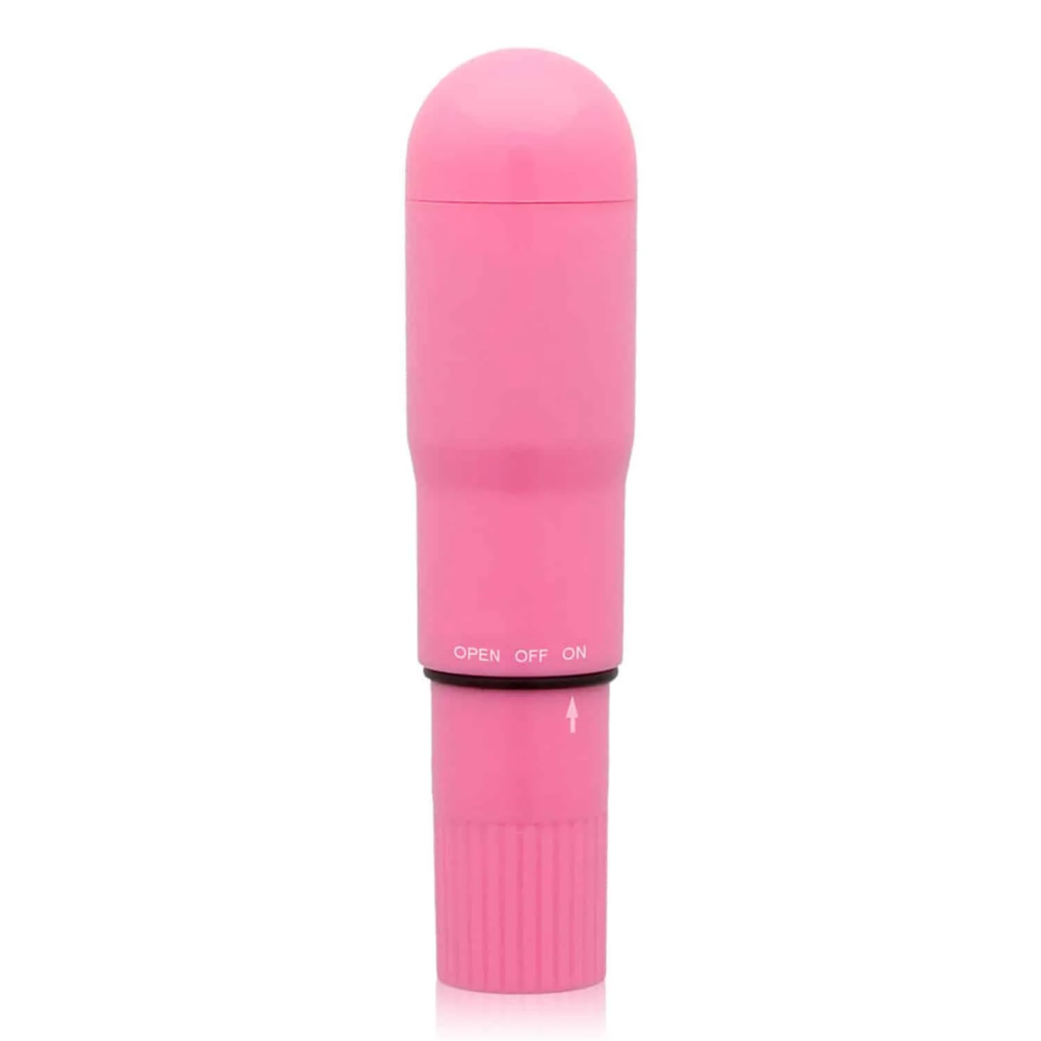Glossy Pocket Vibrator - Tystlåten Minivibrator - Mörkrosa