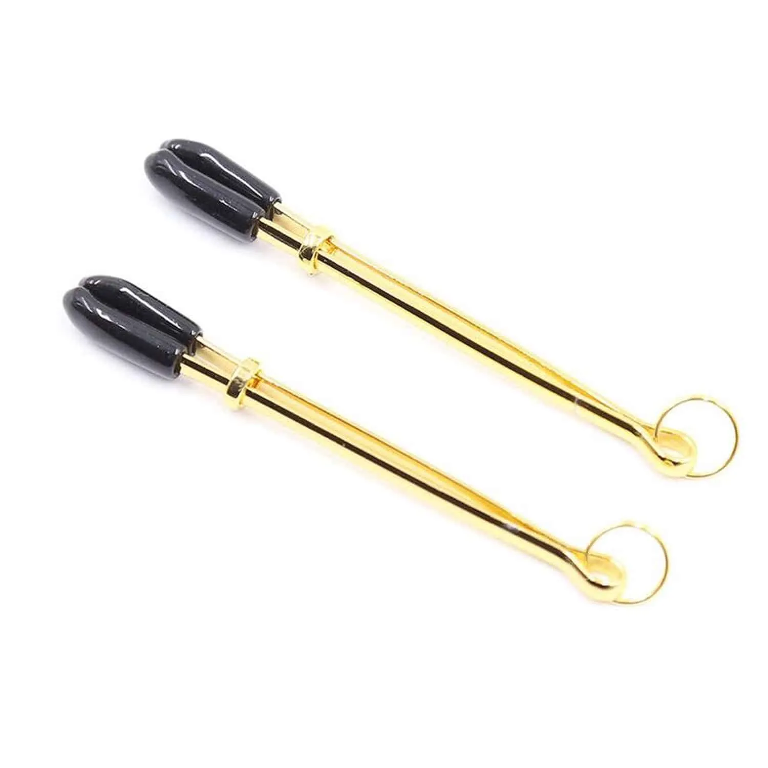 Golden Nipple Clamps - Justerbara Bröstklämmor - Guld