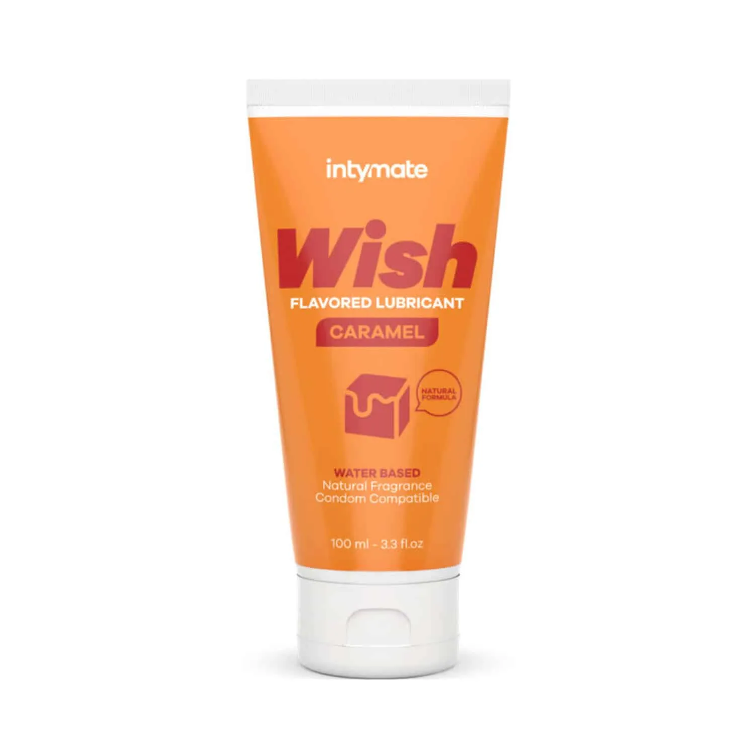 Intymate - Wish Caramel - Vattenbaserad Glidmedel med smak av Karamell 100 ml