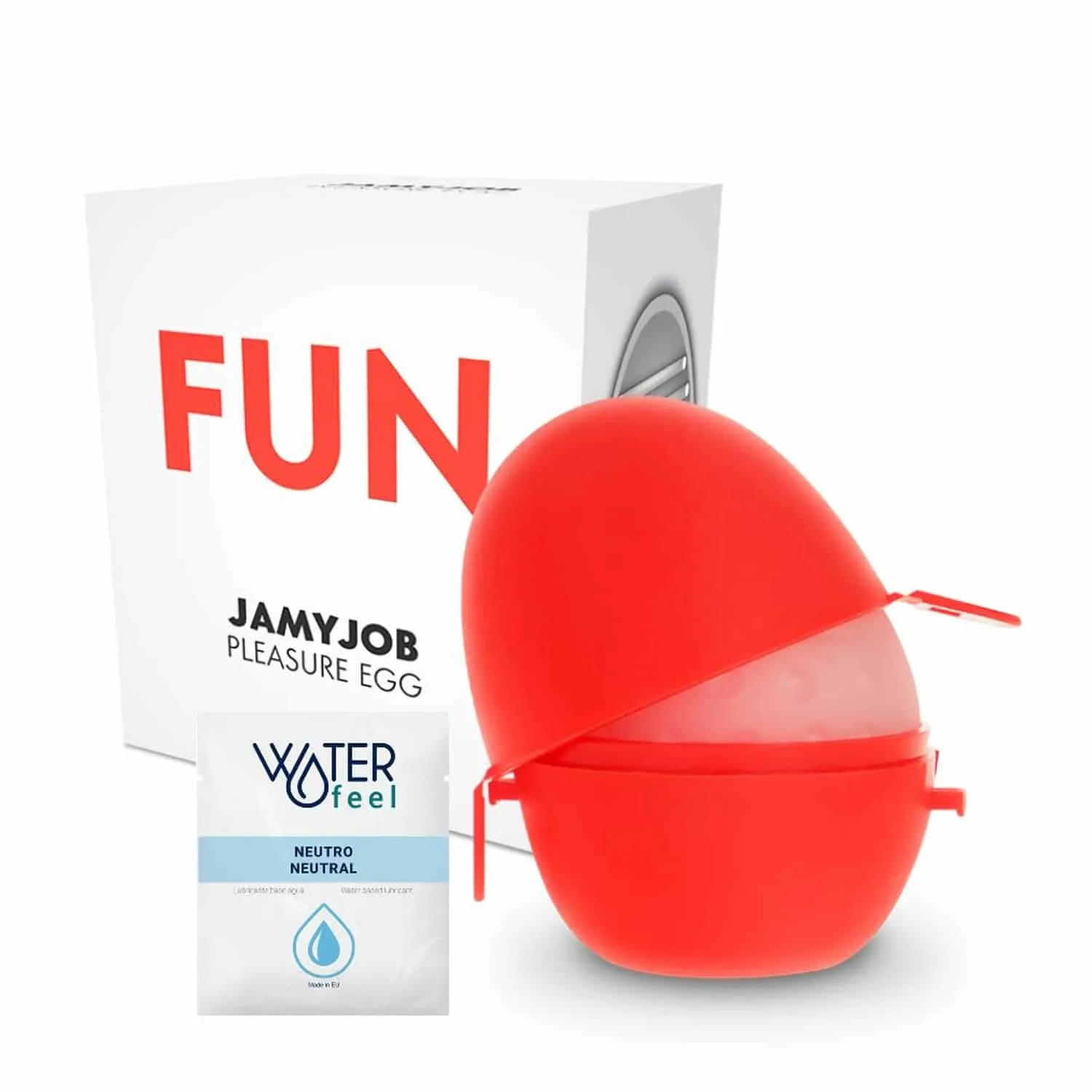 Jamyjob Fun - Ägg Masturbator Onaniägg Diskret Edition - Röd