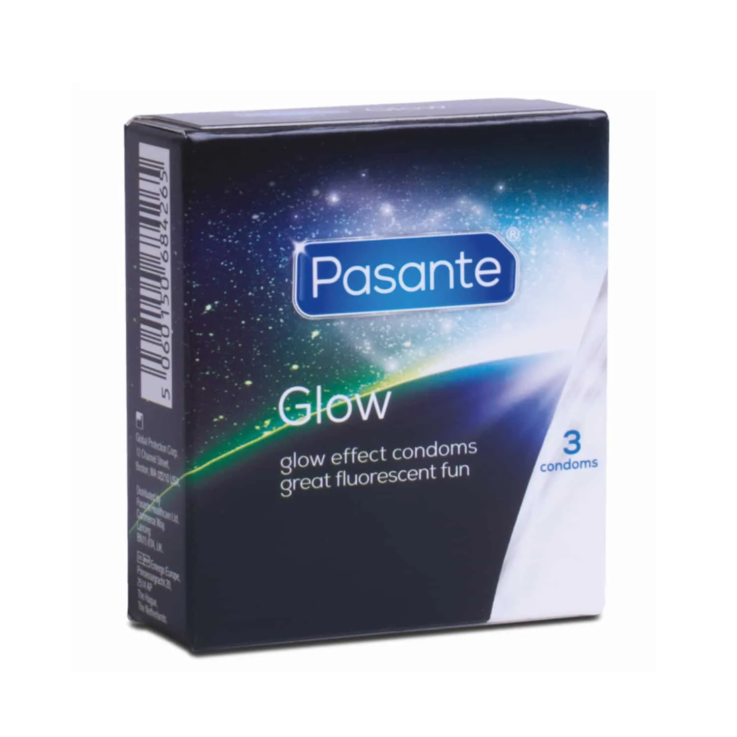Kondomer, lyser i mörkret - 3-pack
