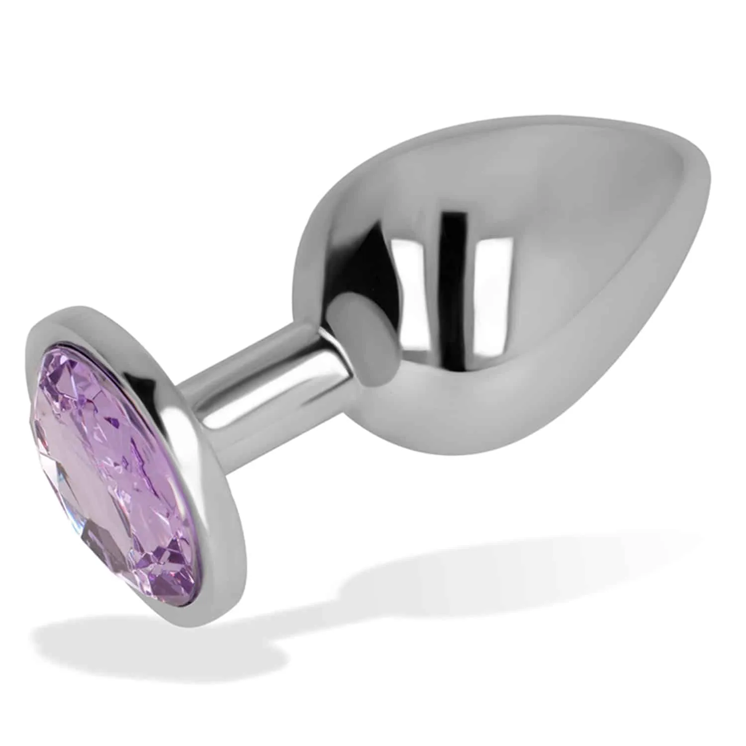 Öhmama! Analplugg Buttplug med Lila Kristalldiamant - Large