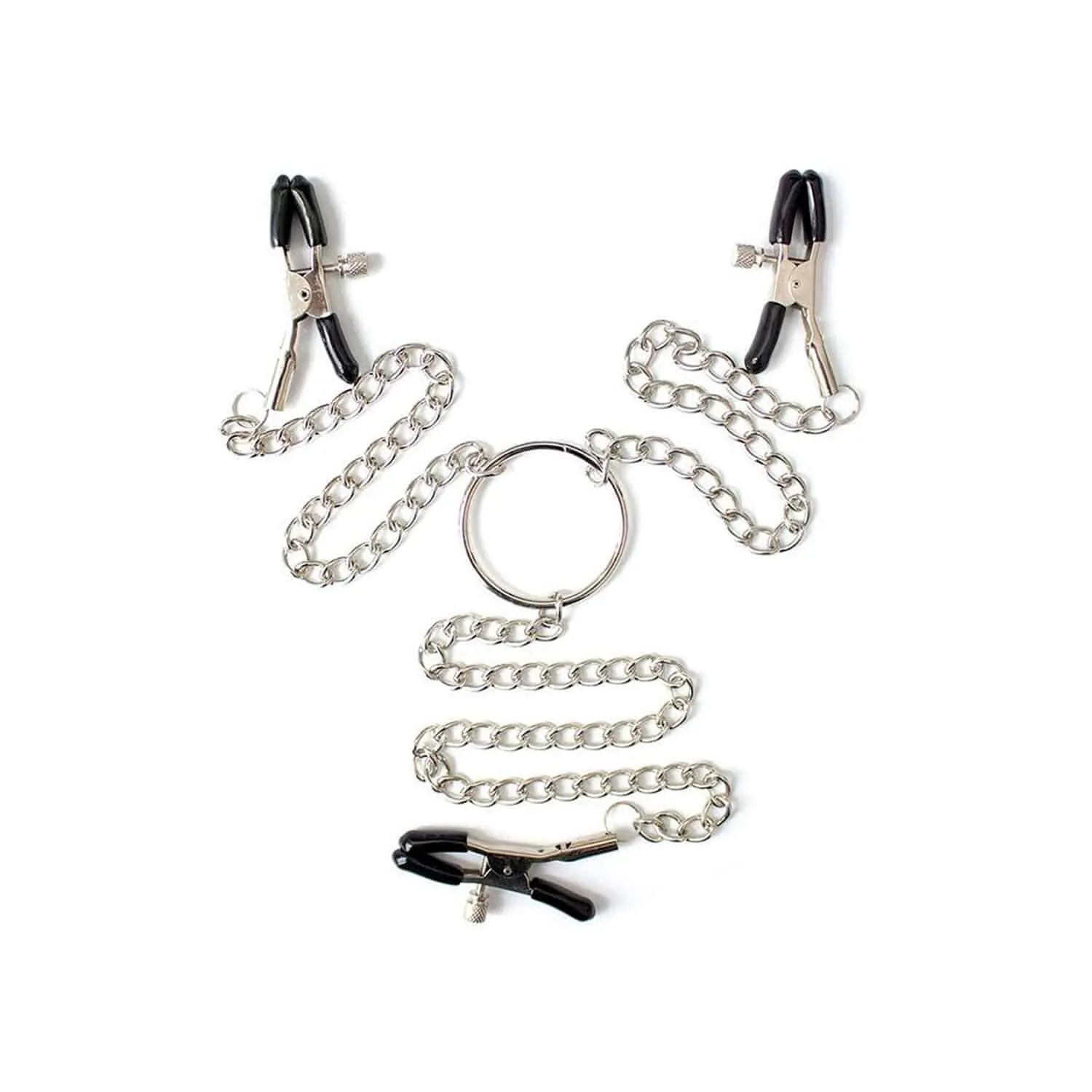 Öhmama! Fetish Nipple Clamps - 3i1 Bröstklämmor i metall