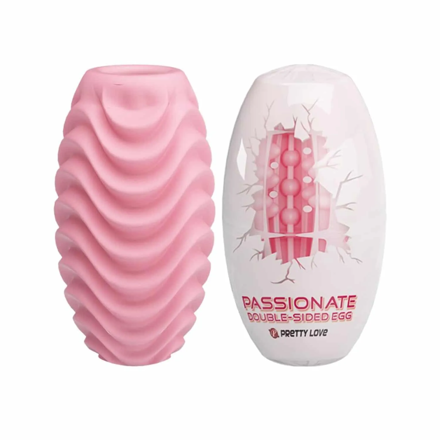 Pretty Love - Dubbelsidigt Ägg Masturbator Onaniägg Passionate Sleeve