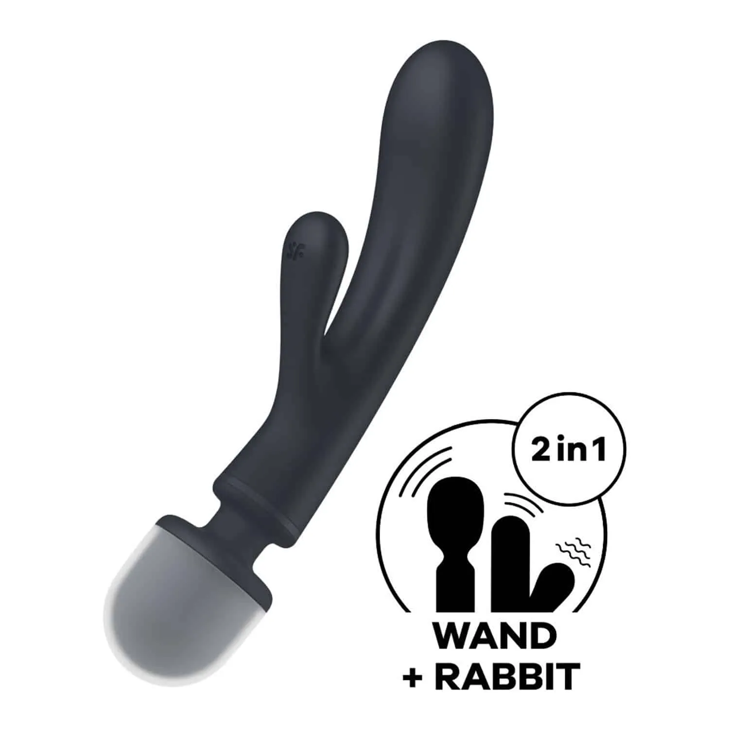 Satisfyer - Triple Lover Rabbitvibrator & Massagestav - Grå