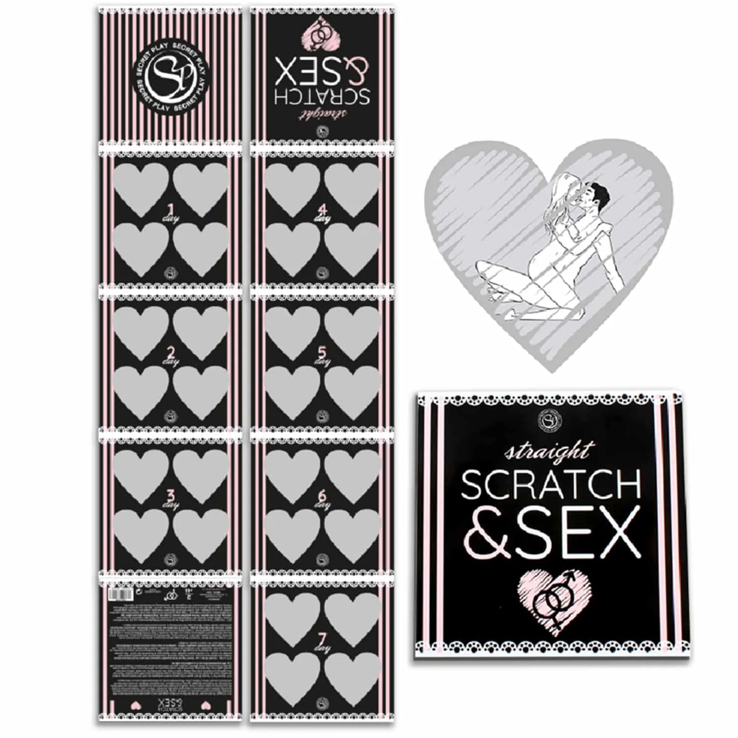 Scratch & Sex Erotisk Sexspel för Straighta Par (ES/EN/FR/PT/DE)