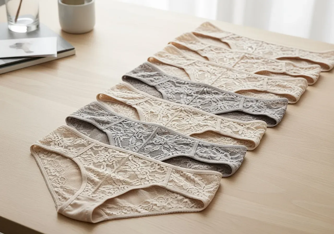 Kroppsstrumpor i spets storlek och styling